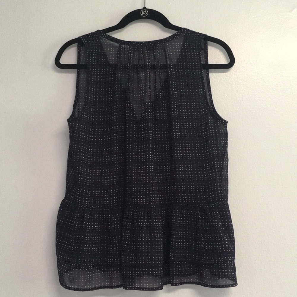 LOFT Sleeveless Purple Sheer Top - Picture 4 of 4